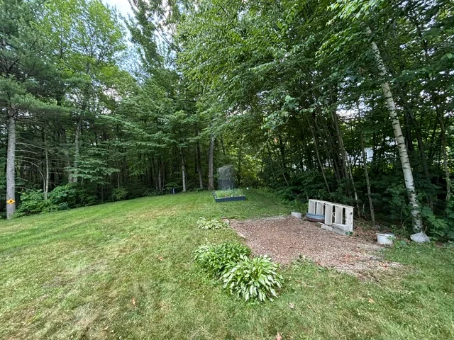 Open garden area after the shed was removed